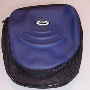 Blue and Black Hard Shell Case